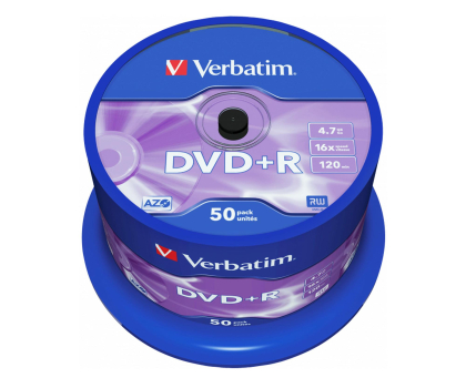 Płyta DVD+R Verbatim 4.7GB 16x CAKE 50szt.